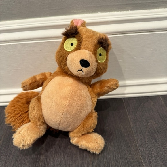 🎉HP🎊  Barkbox Adorable Brown and Tan Stuffed Pet Dog Squirrel Plush Toy - Picture 1 of 5